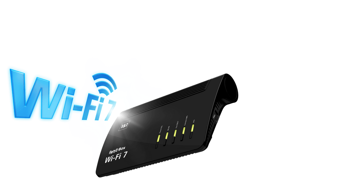 wi fi 7 router mit 1 und 1 dsl