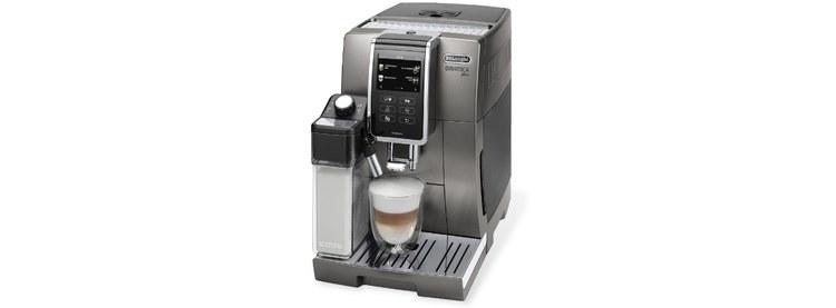 kaffeevollautomat in der farbe silber titan von delonghi